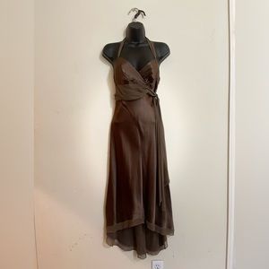 Dress - silk brown - BCBG Maxazria - size 6